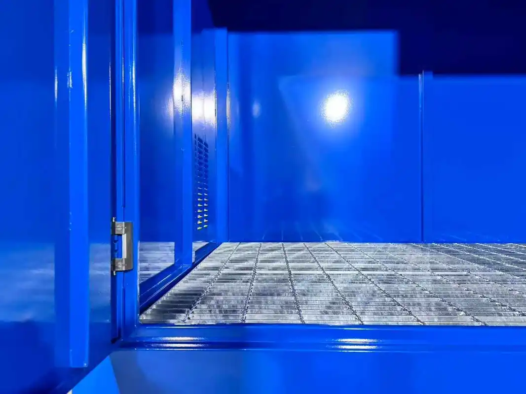 Blue Flammable Drum Storage Cabinet | Safety Isolation & Spill Containment | OSHA / NFPA Compliant